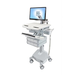 Ergotron StyleView SV44 Display Stand - Up to 61 cm (24") Screen Support - 14.97 kg Load Capacity - 128.3 cm Height x 46.5