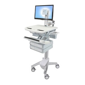 Ergotron StyleView SV44 Display Stand - Up to 61 cm (24") Screen Support - 17.69 kg Load Capacity - 128.3 cm Height x 44.5