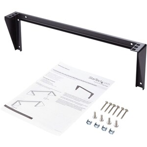 StarTech.com Mounting Bracket for Network Equipment, Power Strip, Patch Panel, A/V Equipment - Black - TAA Compliant - 56.