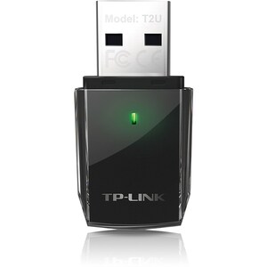 TP-Link Archer T2U IEEE 802.11ac Wi-Fi Adapter for Desktop Computer/Notebook - USB 2.0 - 600 Mbit/s - 2.40 GHz ISM - 5 GHz