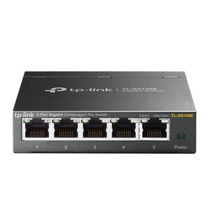 TP-Link EasySmart TL-SG105E 5 Ports Ethernet Switch - 2 Layer Supported - Twisted Pair - Desktop