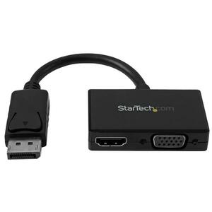 StarTech.com Adaptador DP de Audio/Vídeo para Viajes - Conversor DisplayPort a HDMI o VGA - 1920x1200 1080p - Extremo prin