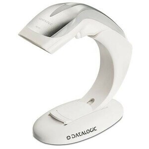Datalogic Heron HD3130 Handheld Barcode Scanner Kit - Cable Connectivity - White - USB Cable Included - 270 scan/s - 1D - 