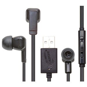 Califone E3USB Multimedia Ear Bud With USB Plug - Stereo - USB - Wired - 16 Ohm - 12 Hz - 22 kHz - Earbud - Binaural - In-