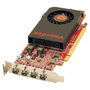 VisionTek Radeon 7750 SFF 2GB GDDR5 4M (4x miniDP) - 128 bit Bus Width - Fan Cooler - DirectX 11.0, DirectCompute 11, Open
