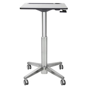 Ergotron LearnFit® Sit-Stand Desk, Tall - High Pressure Laminate (HPL) Rectangle Top - Melamine Base - 24" Table Top Lengt