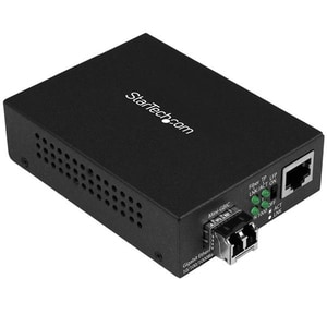 StarTech.com Conversor Compacto de Medios Ethernet Gigabit a Fibra Multimodo LC - 550m - 2 Puerto(s) - 1 x Red (RJ-45) - D