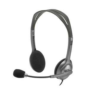 Logitech H111 Wired Over-the-head Stereo Headset - Black - Binaural - Supra-aural - 32 Ohm - 20 Hz to 20 kHz - 180 cm Cabl