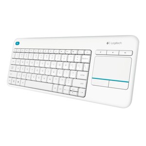 Tastiera Logitech K400 PlusWireless Connettività - USB Interfaccia - TouchPad - Italiano - QWERTY Layout - Bianco - RF Mut