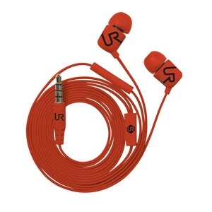 Auricular Urban Revolt Duga Cableado Intrauricular Estéreo - Rojo - Intrauditivo - Mini-Jack