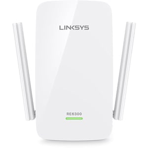 Linksys RE6300 IEEE 802.11ac 750 Mbit/s Wireless Range Extender - Indoor - 2.40 GHz, 5 GHz - External - 1.2 Mile Maximum I