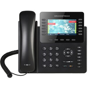 Grandstream GXP2170 IP Phone - Corded/Cordless - Corded - Bluetooth - Wall Mountable - Black - 12 x Total Line - VoIP - 2 