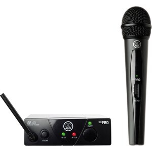 AKG WMS40 Mini Single Vocal Set - 540.40 MHz Operating Frequency - 40 Hz to 20 kHz Frequency Response - 65.62 ft Operating