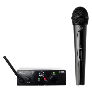 AKG WMS40 Mini Single Vocal Set - 537.90 MHz Operating Frequency - 40 Hz to 20 kHz Frequency Response - 65.62 ft Operating