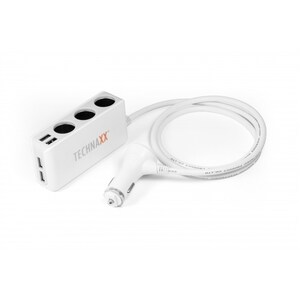Technaxx 120 W Auto Adapter - For USB Device, Auto Adapter - 12 V DC, 24 V DC Input - 5 V DC/6.80 A Output