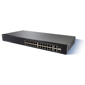 Cisco SG250-26 26-Port Gigabit Smart Switch - 26 Ports - Manageable - Gigabit Ethernet - 1000Base-T, 1000Base-X - 2 Layer 