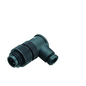 Binder Series 693: Male 90° plug, screw-termination, cable outlet 6-8mm - 1 x RD24 Male