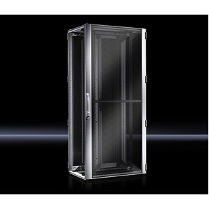 Rittal TS IT, Vented Front and Rear Door, 482.6 mm (19") Mounting Frame - For Server, LAN Switch, Patch Panel - 42U Rack H
