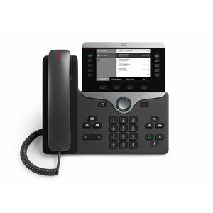 Cisco 8811 IP Phone - Corded - Wall Mountable, Desktop - Charcoal - 5 x Total Line - VoIP - User Connect License, Unified 