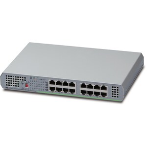 Allied Telesis 16-Port 10/100/1000T Unmanaged Switch with Internal PSU - 16 Ports - Gigabit Ethernet - 10/100/1000Base-T -