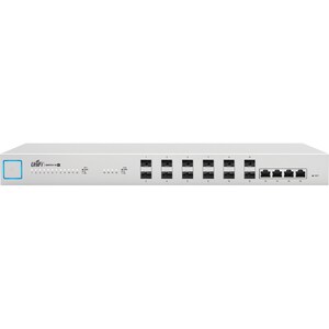 Ubiquiti 10G 16-Port Managed Aggregation Switch - 4 Ports - Manageable - 10 Gigabit Ethernet - 10GBase-X, 10GBase-T - 2 La