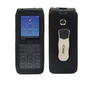 zCover Dock-in-Case Carrying Case IP Phone - Black, Transparent - Belt Clip - 1 Pack