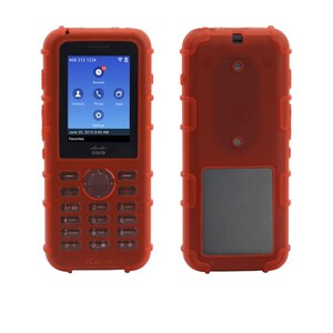 zCover Dock-in-Case IP Phone Case - For IP Phone - Red, Transparent - Silicone - 1