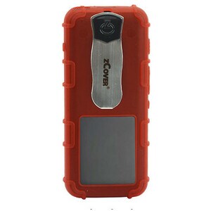 zCover Dock-in-Case Carrying Case IP Phone - Red, Transparent - Belt Clip - 1 Pack