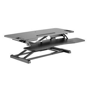 Amer Mounts Sit/Stand 37.4" Height Adjust Desk - EZRiser36 Height Adjustable Sit/Stand Desk Computer Riser, Dual Monitor C
