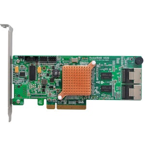 HighPoint RocketRAID 4520 Controller Card - 6Gb/s SAS, Serial ATA/600 - PCI Express 2.0 x8 - Plug-in Card - RAID Supported