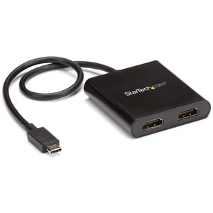 StarTech.com USB-C to HDMI Splitter - 4K - 2 Port MST Hub - Thunderbolt 3 Compatible - Multi Monitor Splitter - HDMI Split
