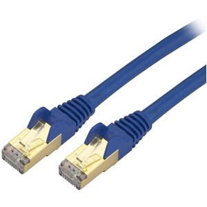 StarTech.com 20ft CAT6a Ethernet Cable - 10 Gigabit Category 6a Shielded Snagless 100W PoE Patch Cord - 10GbE Blue UL Cert