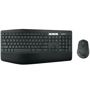 Logitech MK850 Performance Wireless Keyboard and Mouse Combo - USB Wireless Bluetooth/RF - Black - USB Wireless Bluetooth/