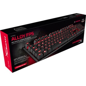 Kingston HyperX Alloy FPS Keyboard - Cable Connectivity - USB 2.0 Interface - English (US) - PC - Mechanical Keyswitch