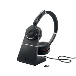 Jabra EVOLVE 75 with Charging Stand UC Stereo - Stereo - Wireless - Bluetooth - 3048 cm - 20 Hz - 20 kHz - Over-the-head -