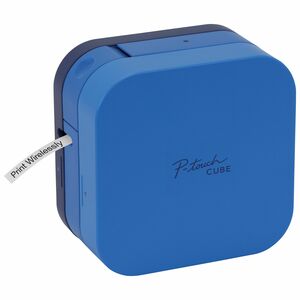 Brother P-touch CUBE, Blue - Smartphone dedicated label maker with Bluetooth wireless technology