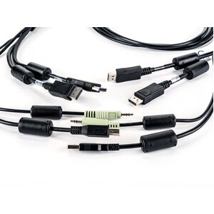 AVOCENT 1.83 m KVM Cable for Keyboard/Mouse, Speaker, KVM Switch, Audio Device - First End: 2 x 20-pin DisplayPort Digital