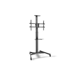 Digitus Display Stand - Up to 177.8 cm (70") Screen Support - 50 kg Load Capacity - 2 x Shelf(ves) - 218 cm Height x 91 cm