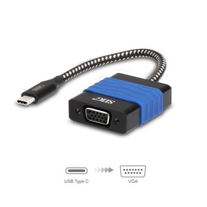 SIIG USB Type-C to VGA Video Cable Adapter - USB Type C - 1 x VGA