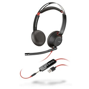 Plantronics Blackwire 5200 Series USB Headset - Stereo - USB Type A, Mini-phone (3.5mm) - Wired - Over-the-ear - Binaural 