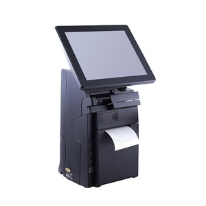 Posiflex Compact All-in-One Terminal with Replaceable Printer - Intel Celeron 2.42 GHz - 4 GB DDR3L SDRAM - 64 GB SSD - Wi