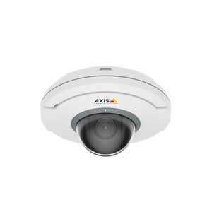 Ceiling-mount mini PTZ dome camera with 5x Optical zoom and autofocusing. HDTV 1080p (1920x1080) 25fps in H.264 with Zipst