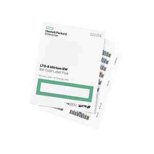 HPE LTO-8 Ultrium RW Bar Code Label Pack - Barium Ferrite - 110 / Pack - Printable