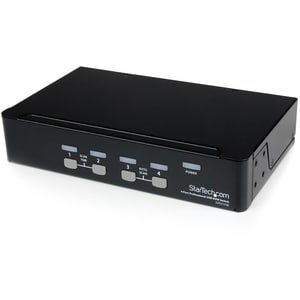 StarTech.com StarView SV431USB - KVM switch - USB - 4 ports - 1 local user - USB - 1U - 2 Port - 1U - Rack-mountable