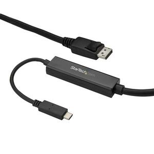 StarTech.com Cavo USB-C a DisplayPort da 3m - 4k 60hz - Nero - Compatibile TB3 - Estremità 1: 1 x USB Tipo C Maschio Thund