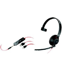 Plantronics Blackwire C5210 Headset - Mono - USB Type C - Wired - 20 Hz - 20 kHz - Over-the-head - Monaural - Supra-aural 