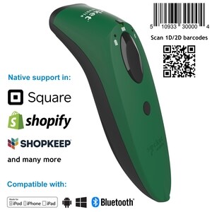 SocketScan® S740, 1D/2D Imager Barcode Scanner, Green - S740, 1D/2D Imager Bluetooth Barcode Scanner, Green