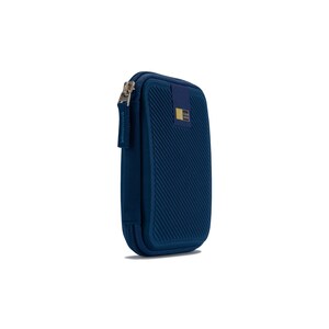 Case Logic Portable Hard Drive Case - EVA Foam, Elastic, Mesh - Dark Blue