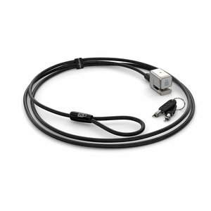 Kensington Keyed Cable Lock for Surface Pro & Surface Go - Black, Silver - Carbon Steel - 5.91 ft - For Notebook