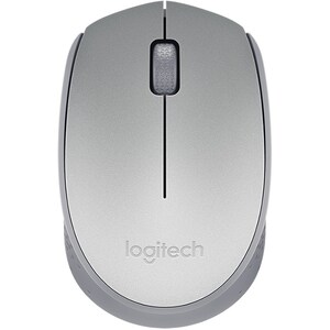Logitech M170 Wireless Mouse - Wireless - Radio Frequency - Silver - USB - Scroll Wheel - Symmetrical